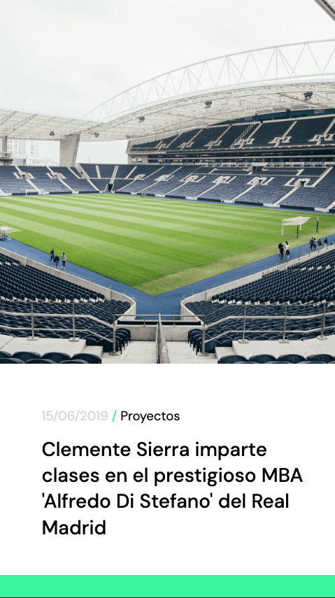 Clemente Sierra imparte clases